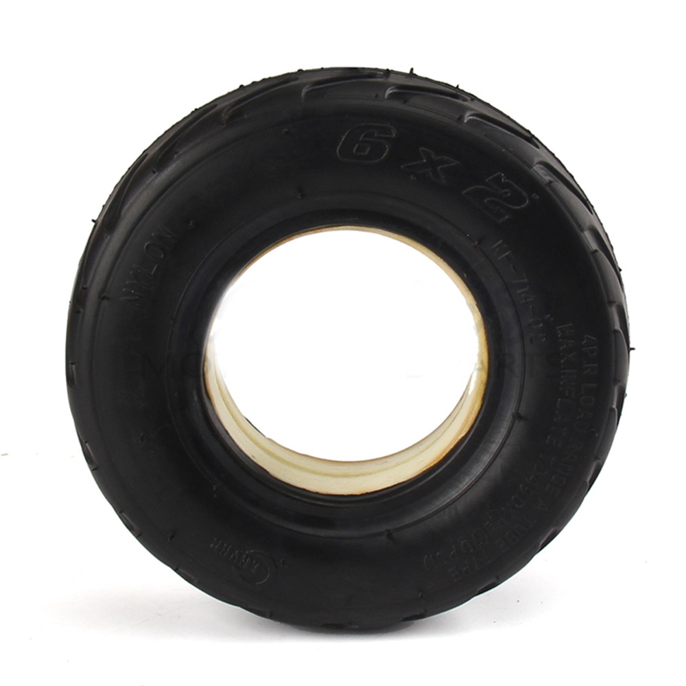 Rubber Tire 6x2 inch Solid Tyre 6 inch Foam Trolley Tire for Kick Scooter Fastwheel F0