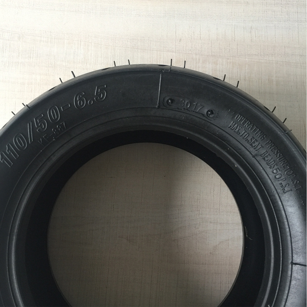 Pocket Bike Tires 110/50-6.5 Tubeless Rubber Tyre Electric Scooter Wheel 49cc Mini Dirt Bike Motorcycle Tire 110 50 6.5