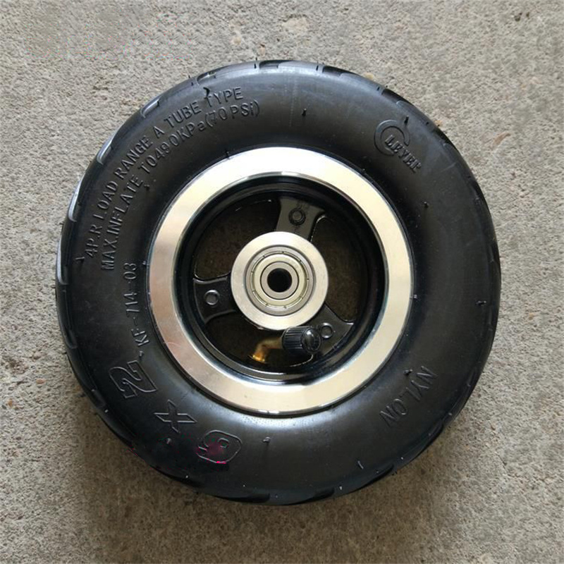 Rubber Wheel 6x2 Pneumatic Caster Wheel  Scooter Tire and Rim