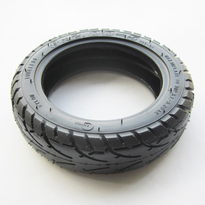 8x2.00-5 Scooter Tire 8 inch Rubber Tubeless Tyres Hub Motor Tires Electric Scooters Parts Accessories