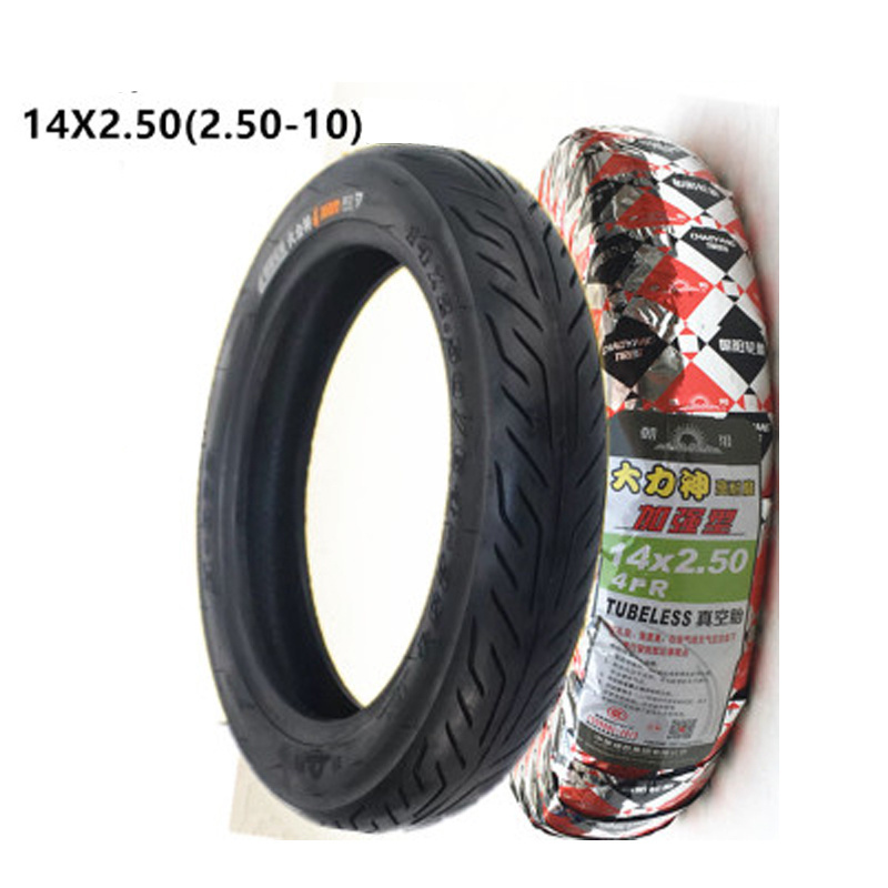 14x2.50 2.50-10 4PR Rubber Tubeless Tire Mini Crosser Dirt Bike Tyres e-Bike Electric Bicycle Bike fat Tire 14x2.5