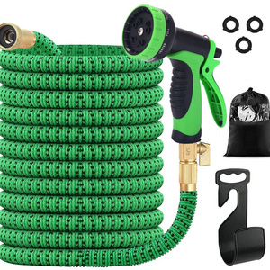 100 ft Garden Hose Flexible Garden Hose Quick Connector Solid Brass for Personal Garden Watering and Car Washing