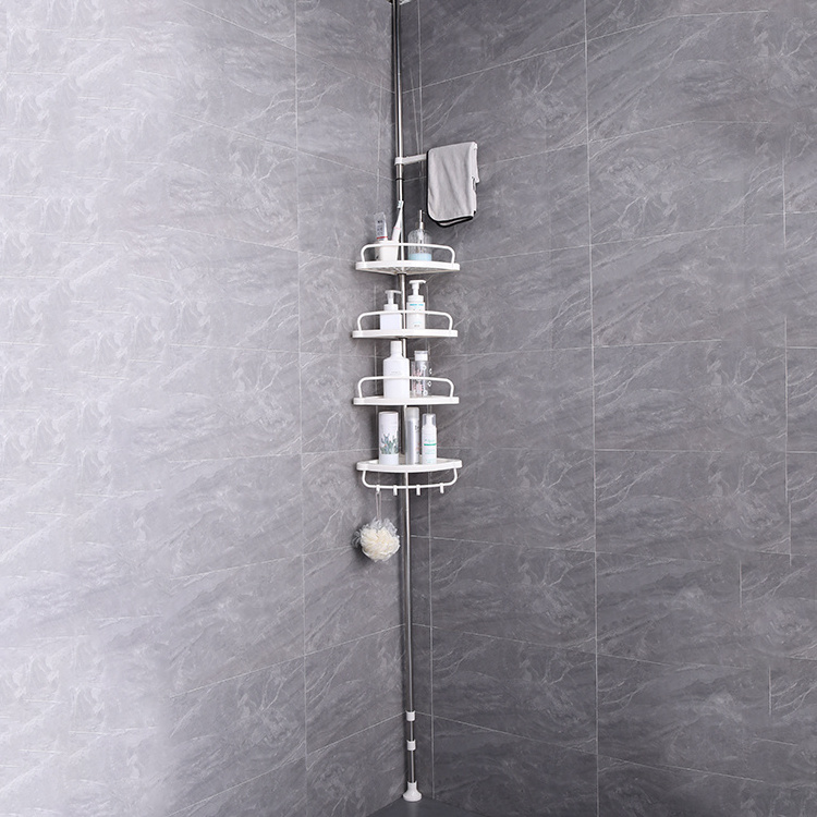 2023 new selling shower storage rack multi corner stand stainless steel bathroom shelves