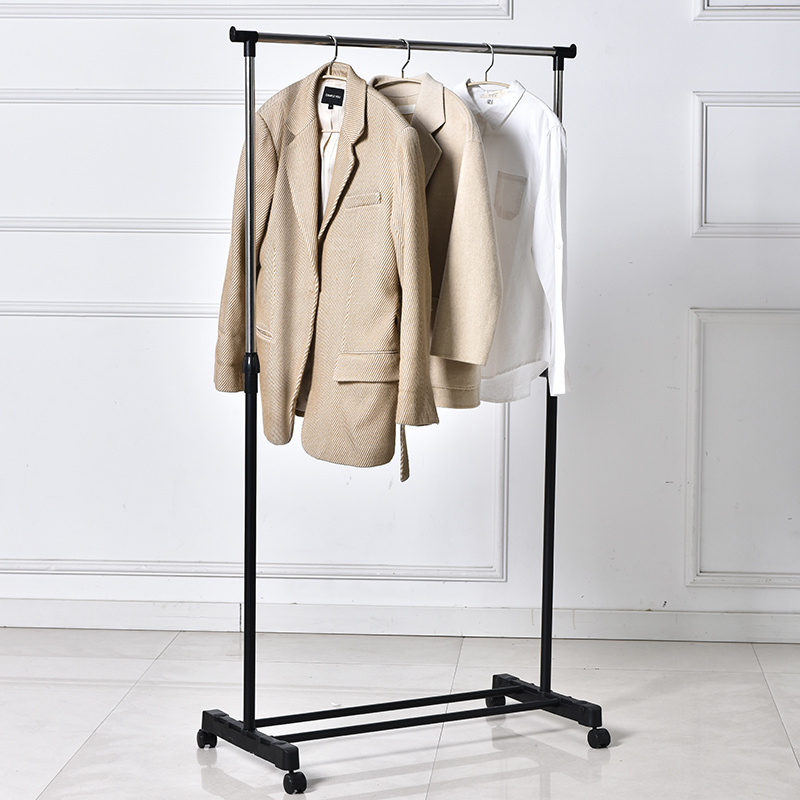 High quality clothes hanger indoor free standing garment rack with shoe rack