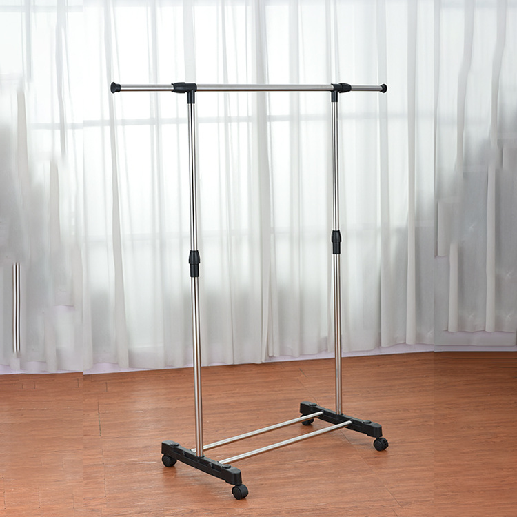 Flash sale single pole detachable clothes rack portable clothes hanger rack