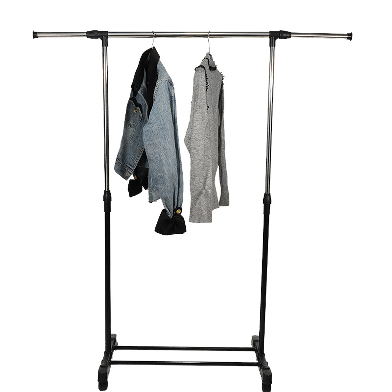 Portable heavy duty modern hanging rolling garment rack