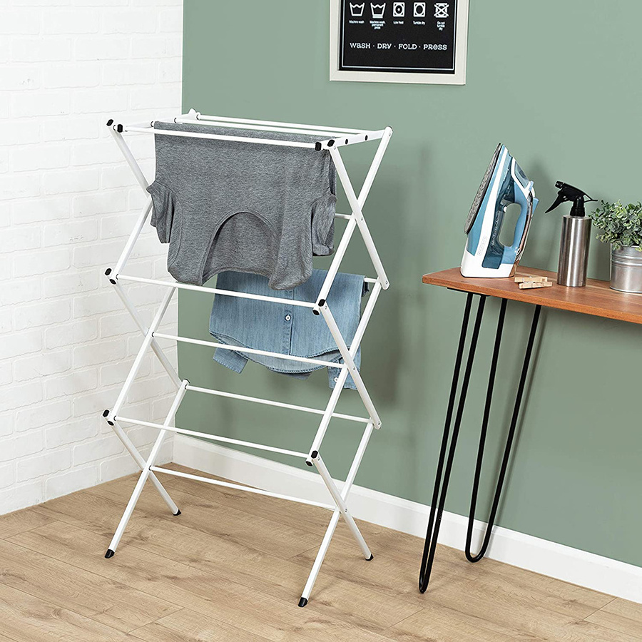 stainless steel foldable mini drying clothe rack for travel