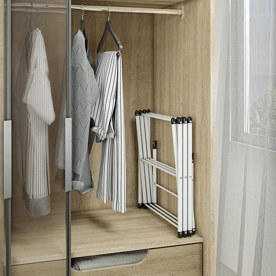 stainless steel foldable mini drying clothe rack for travel