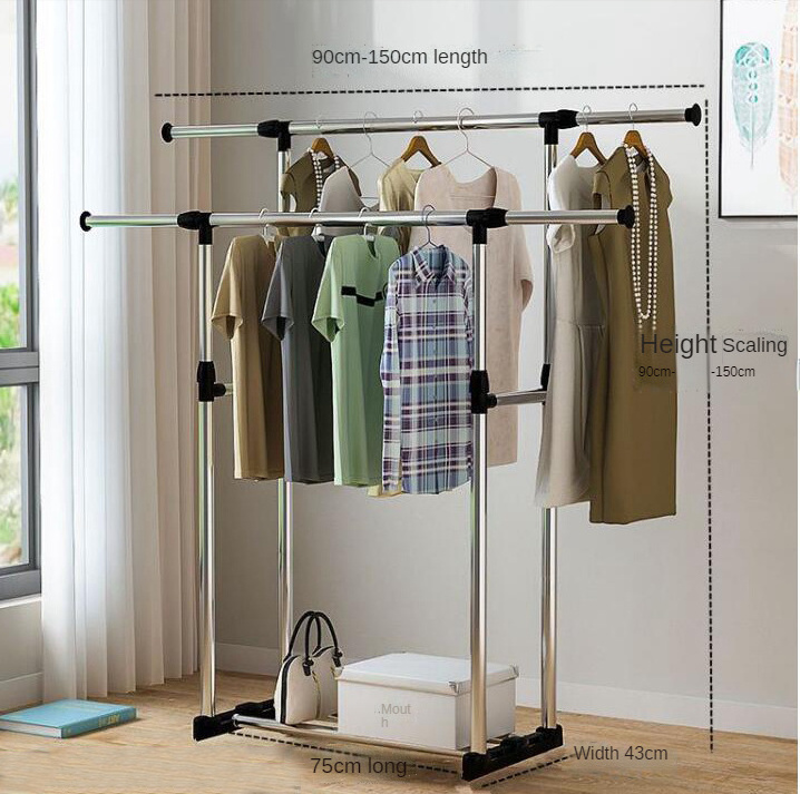 Portable Clothing Hanging Garment rack free standing clothes drying rack