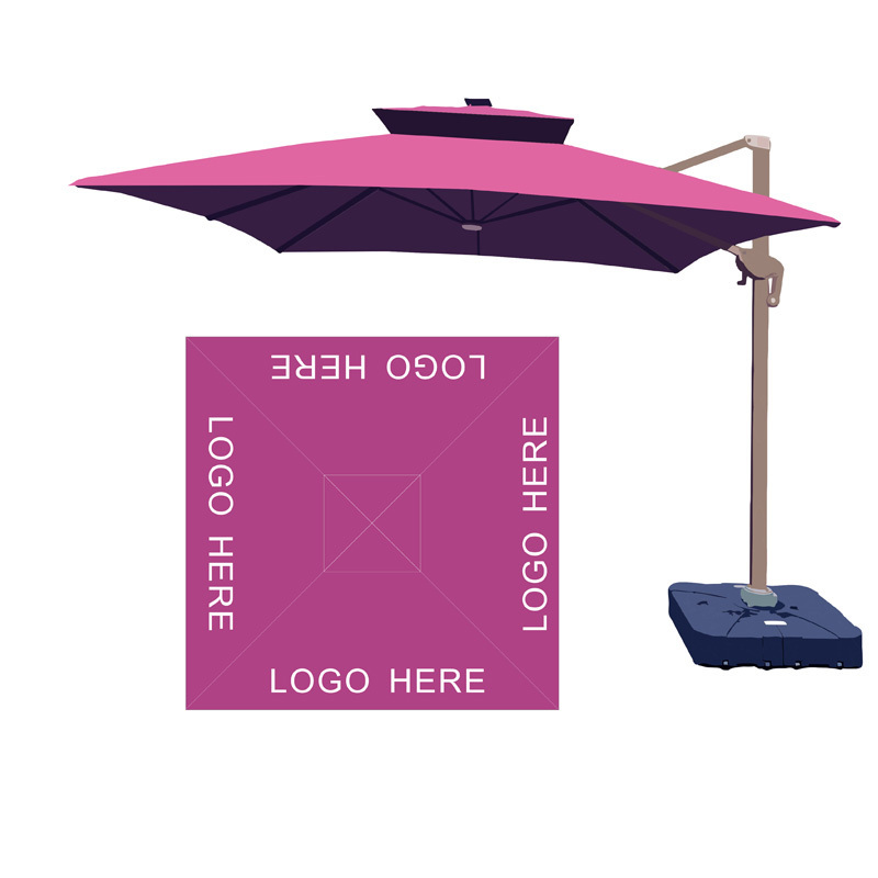 Outdoor Sun Shade Pool Side Parasol Vintage Patio Garden Umbrella