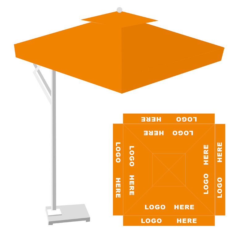 10ft Outdoor Sunshade Courtyard Garden Milan Umbrellas Patio Parasols Wholesale Customized Color Table Umbrella