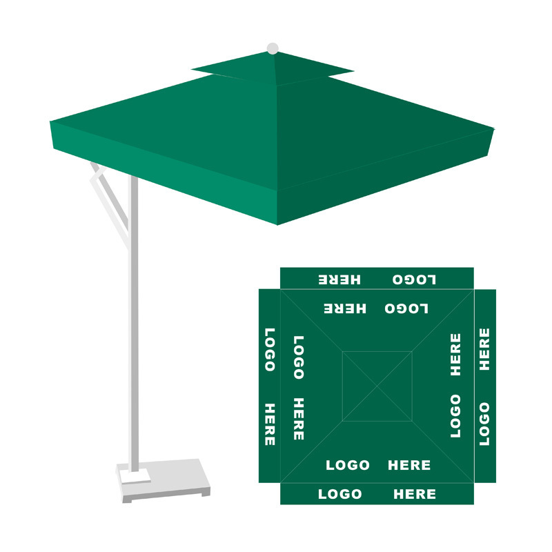 10ft Outdoor Sunshade Courtyard Garden Milan Umbrellas Patio Parasols Wholesale Customized Color Table Umbrella