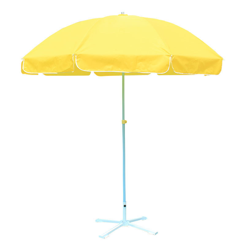 Custom Design 7 Ft 8 Steel Ribs Sun Shelter Big Size Foldable Sun Parasols Outdoor Umbrella With Table Tray For Beach