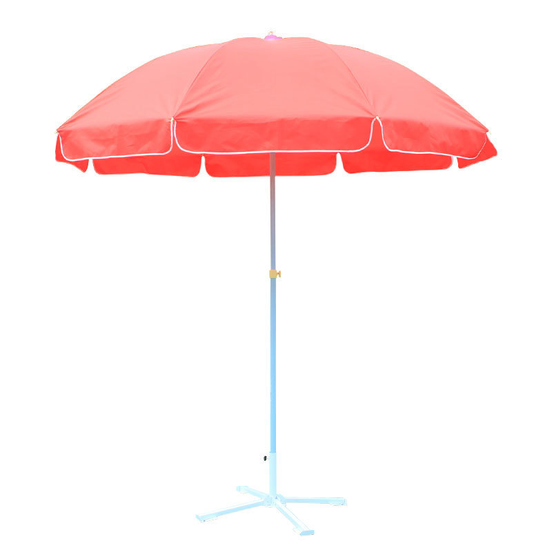 Custom Design 7 Ft 8 Steel Ribs Sun Shelter Big Size Foldable Sun Parasols Outdoor Umbrella With Table Tray For Beach