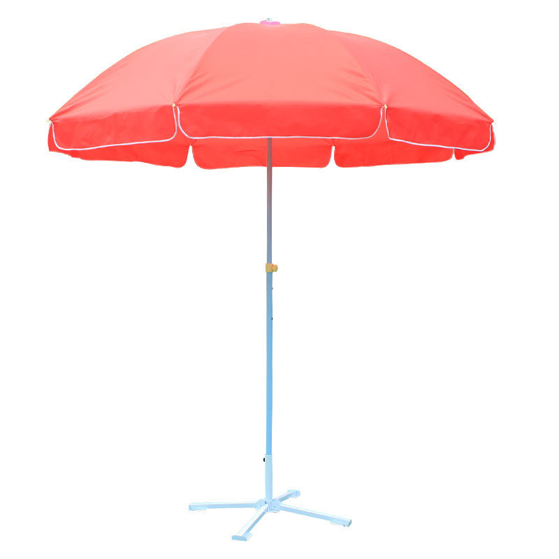 Custom Design 7 Ft 8 Steel Ribs Sun Shelter Big Size Foldable Sun Parasols Outdoor Umbrella With Table Tray For Beach