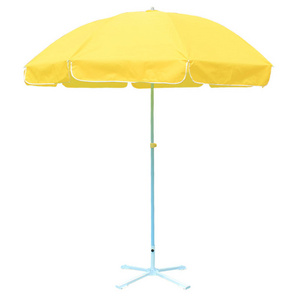 Custom Design 7 Ft 8 Steel Ribs Sun Shelter Big Size Foldable Sun Parasols Outdoor Umbrella With Table Tray For Beach