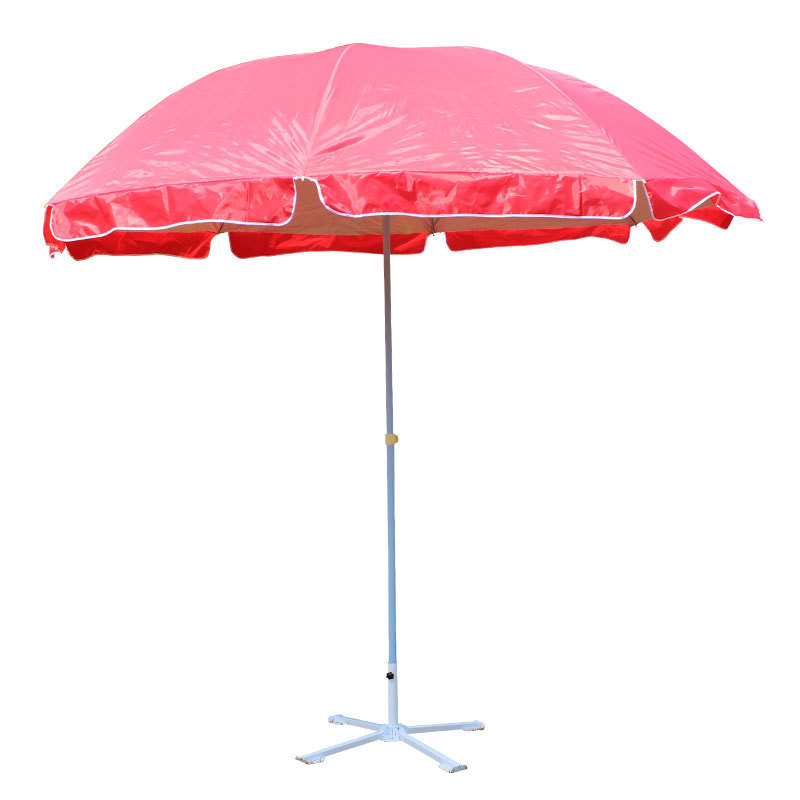 Classic Waterproof Canopy Beach Umbrella 6.5 Ft Outdoor Sturdy 8 Ribs Portable Lawn Umbrella With Carrying Bag