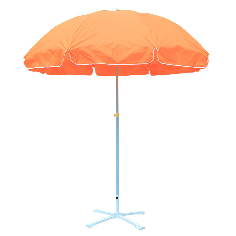 Classic Waterproof Canopy Beach Umbrella 6.5 Ft Outdoor Sturdy 8 Ribs Portable Lawn Umbrella With Carrying Bag