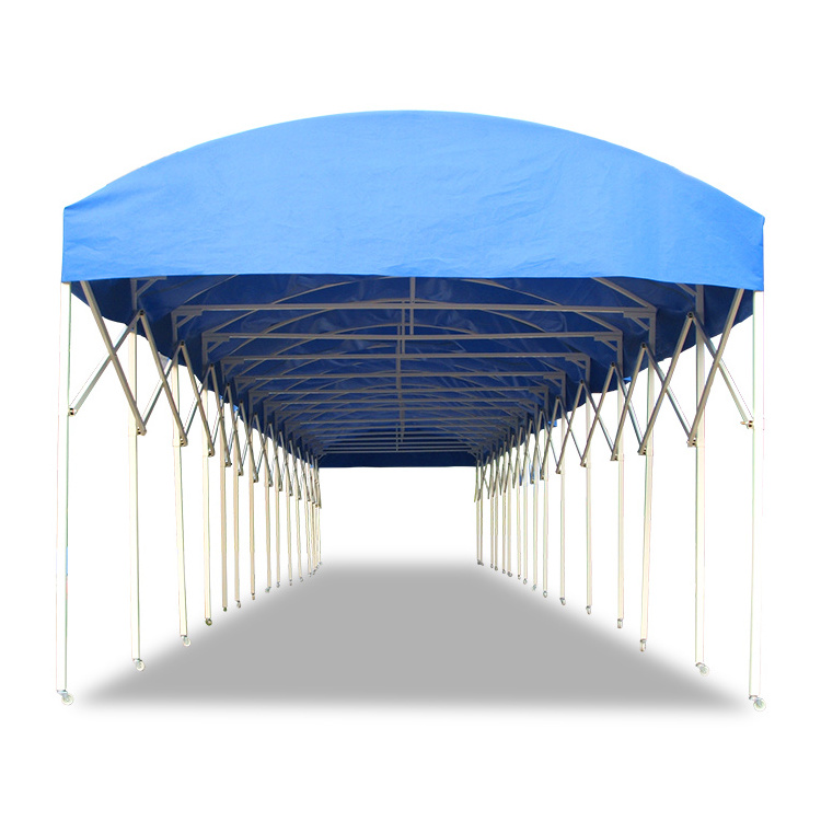 The New Listing Push Pull Retractable Tent Waterproof Storage Outdoor Events With Wheel For Carport Tunnel Tent And Garage Tent