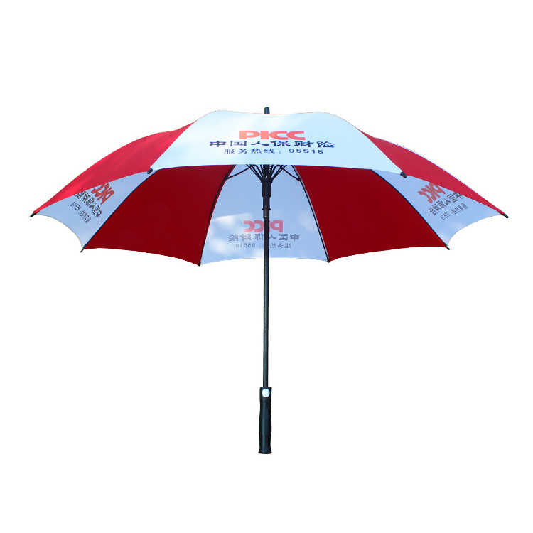 Promotion Advertising Wholesale Custom Print Logo Golf Straight Umbrella Windproof Big Umbrella For The Rain