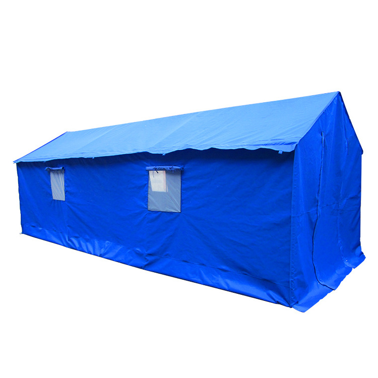 Harshest Weather Conditions Camping Tent Disaster Relief Waterproof 100% Cotton Canvas Tent For Refugee Emergency Rescue Tent