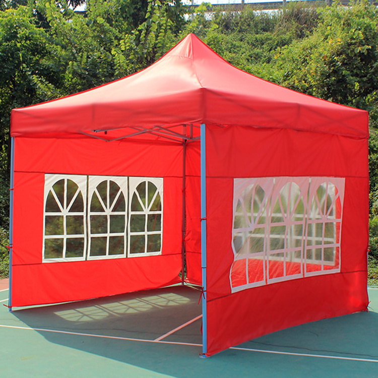 Waterproof 10x10 Canopy Folding Tent With Logo Camping 10x20 Pop Up Canopy Custom  Metal Frame Trade Show Tent