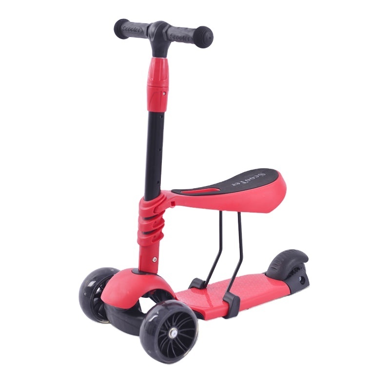 3 In 1 Kids Foldable Scooter Cycle Balance Bike Child Toy 3 In 1 Kids Scooter 3 Wheel With Seat Kids Scooter