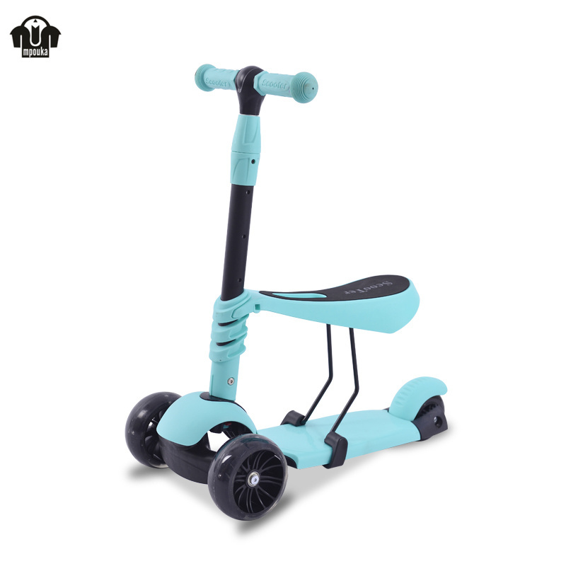 Hot selling skate board scooter for kids 3 Wheel Kids Scooter kick scooter with seat