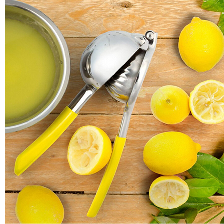 Top selling zeal silicone handle stainless steel lemon squeezer  manual citrus juicer