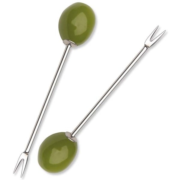 Standard Olive shape High quality bar tools Stainless Steel fruit needle cocktail fruit Picks