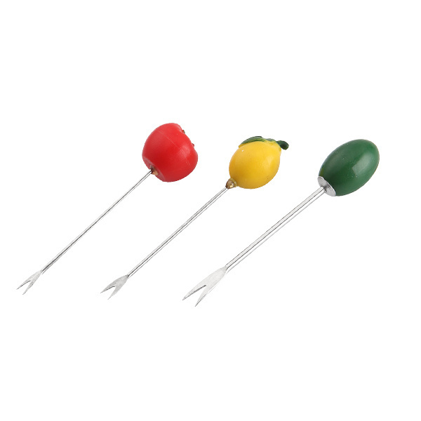 Standard Olive shape High quality bar tools Stainless Steel fruit needle cocktail fruit Picks