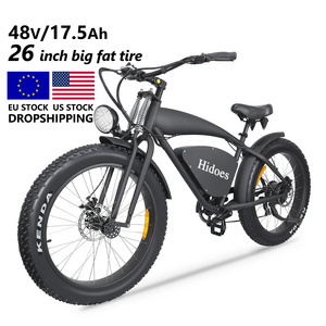 USA Warehouse HIDOES B3 Fat Tires 26 inch Electric Bike 1200W Electric Bicycle 48V 17.5Ah electric bike dual motor