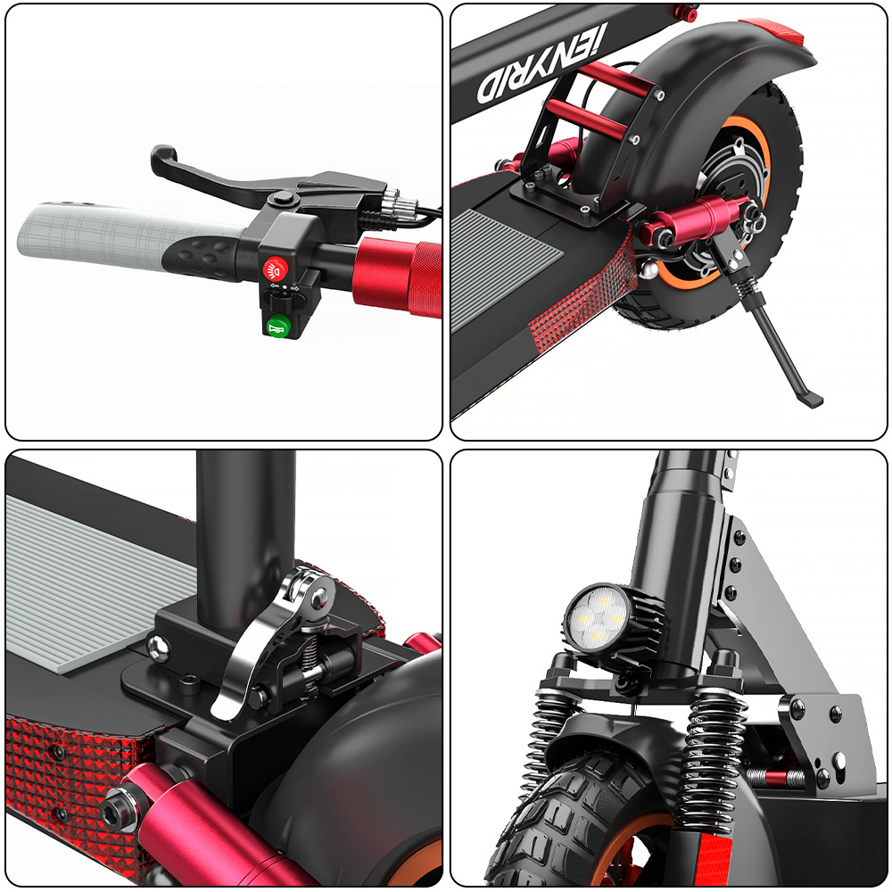 Drop Shipping Powerful High Speed E Scooter 48v 500w dual motor off road tires two wheels dual motor electric scooter for adult