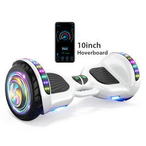 2023 New Cool Lighting Tunnel Motor Hoverboard 10inch Self Balance Scooter 700W Dual Motor for Kids and Adults