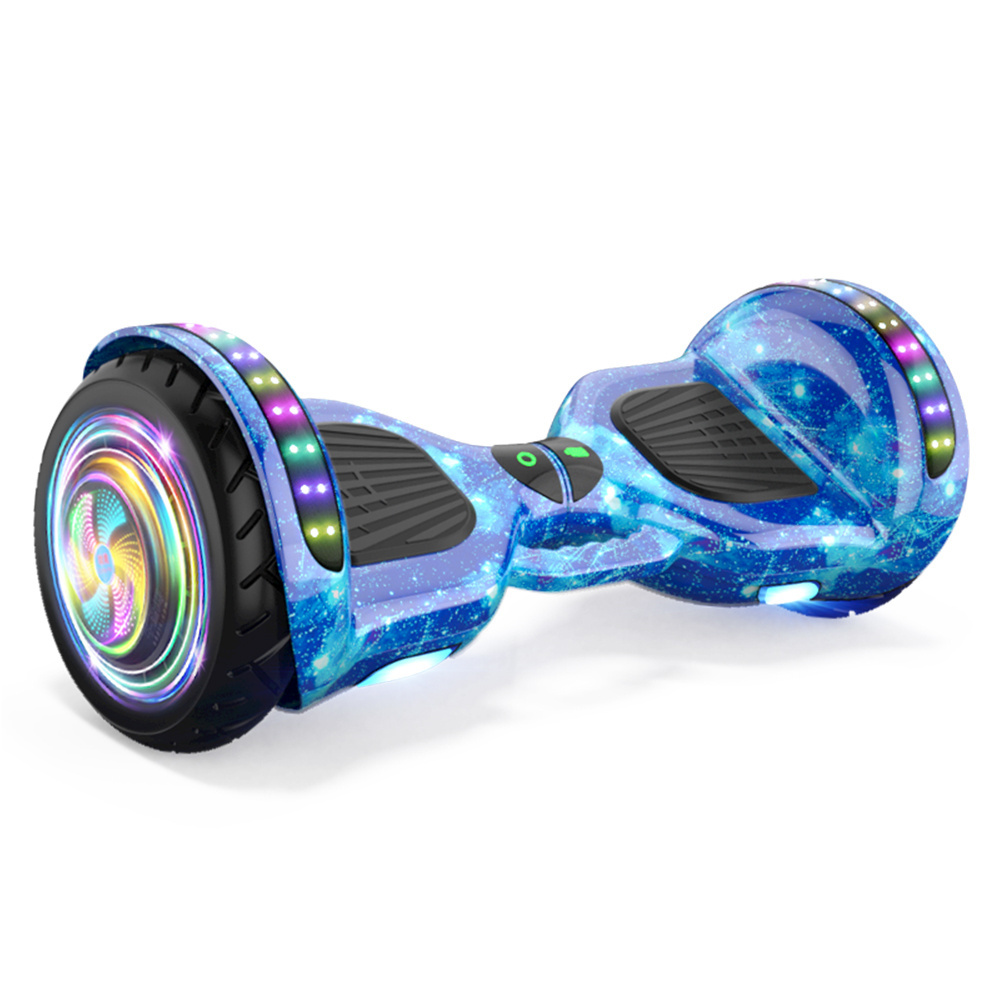 2023 New Cool Lighting Tunnel Motor Hoverboard 10inch Self Balance Scooter 700W Dual Motor for Kids and Adults