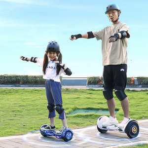 Smart Self Balancing Scooter for Kids 10.5" Big Wheel  Hoverboard with Steering Bar Electric Scooter for Adults