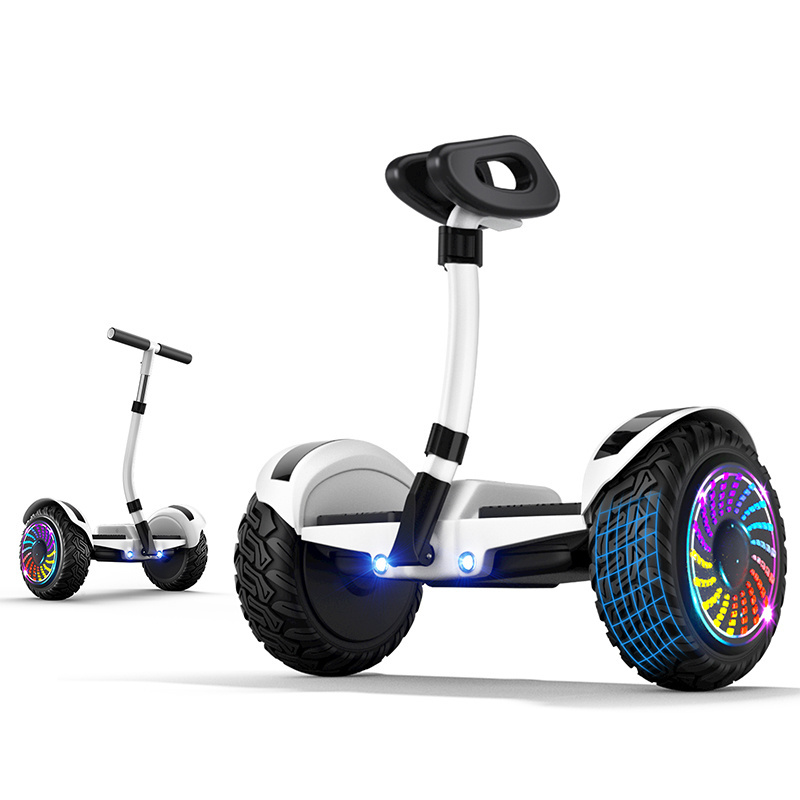 New design lithium battery electric scooter exporter two wheel 10inch hoverboard electric with handle