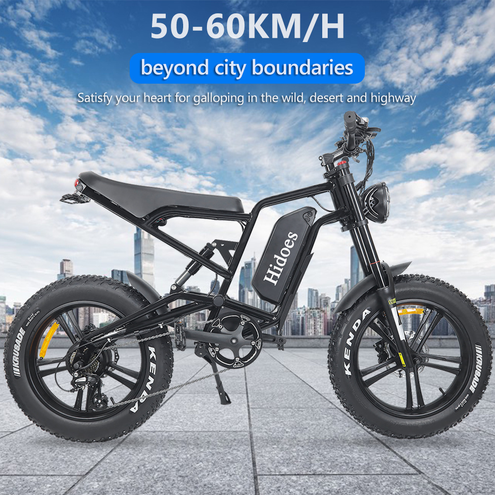 Hidoes USA Warehouse 48V 1200W E Bike 20inch Electric Bike Road Dirt Electric Bicycle For Adult Import Electric Bike