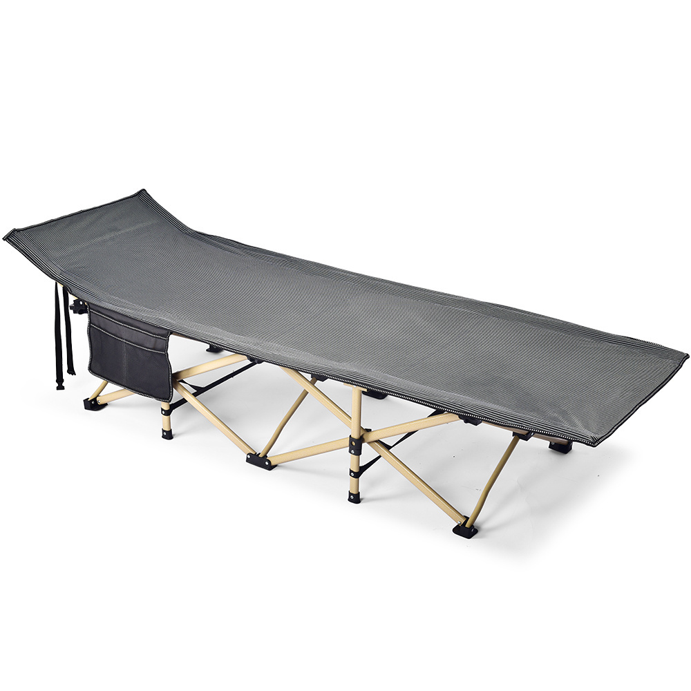 Manufacturers Oxford Fabric single outdoor portable folding camp cot beds for adults