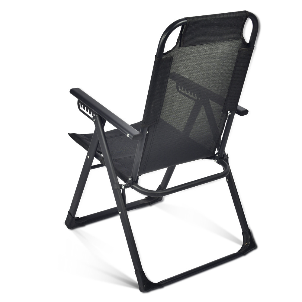 wholesale cheap lawn chairs black adjustable folding outdoor camping chairs