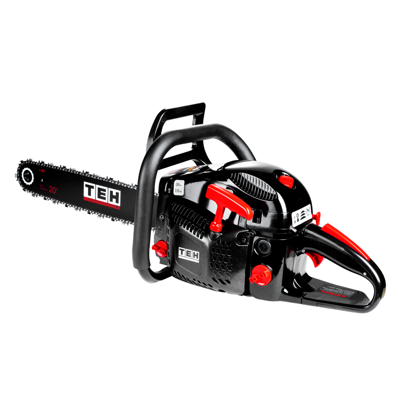 TEH 2400w 2 Stroke Big Gasoline Chain Saws Wood Cutting Large Auto Oiler Petrol Chainsaw For Sale