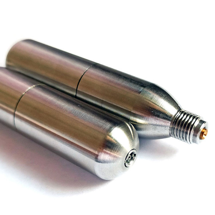 8 grams-33gramsStainless Steel Refillable Bottle CO2 cylinder co2 cartridges For airbag