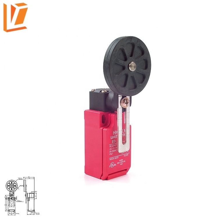 ED-1-3-21 Adjustable roller arm type ed safety limit switch