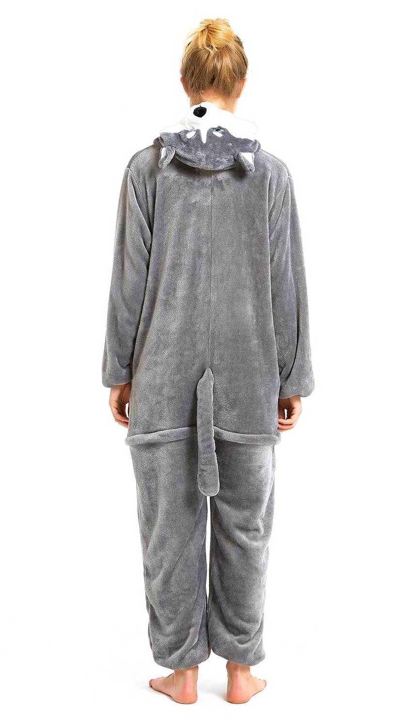 IN-STOCKED Retail Wholesale Approved Carnival Costume Pajamas Husky Dog Halloween Costumes Cosplay Sleepwear Dinosaur Costume