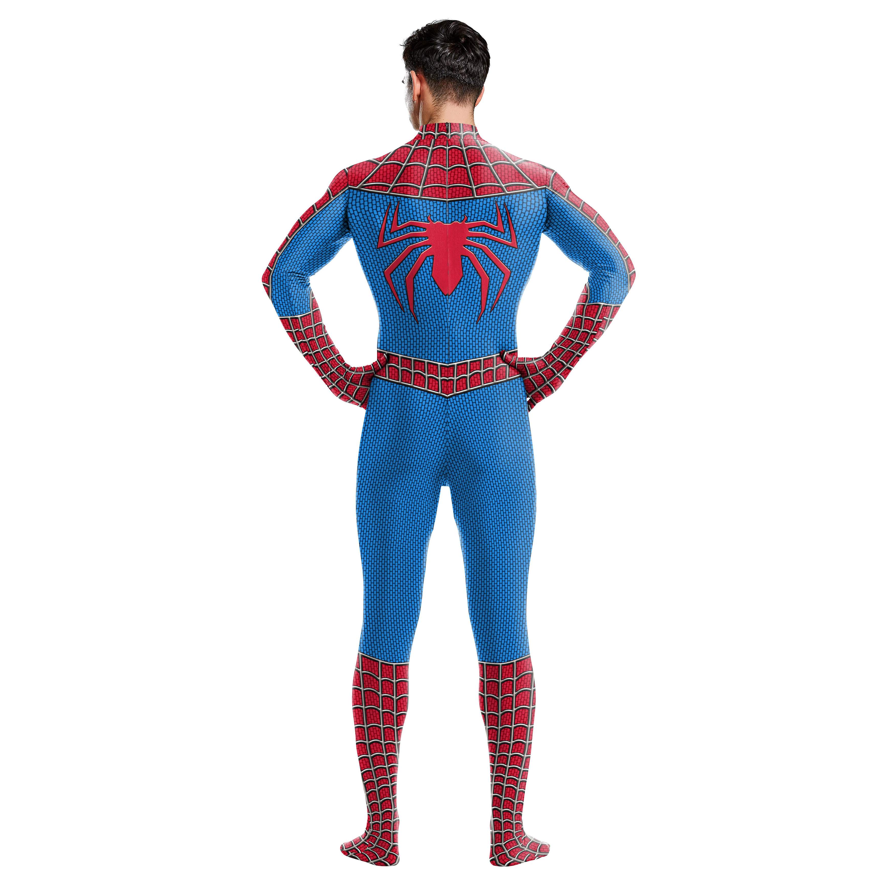 Halloween Cosplay Spider-man Aquaman Tights One-piece Jumpsuit Bat Clothes Expedition Adult Halloween Costume