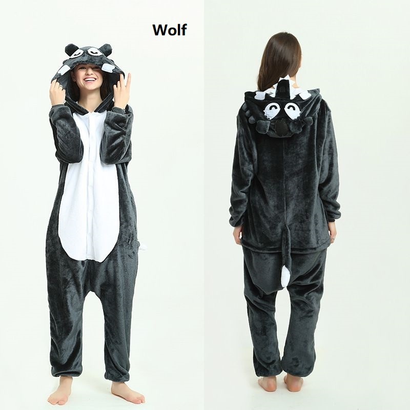 IN-STOCKED Retail Wholesale Zebra Adult Animal Pajamas Suit Warm Soft Stitch Sleepwear One piece Winter Women Cosplay Pajama