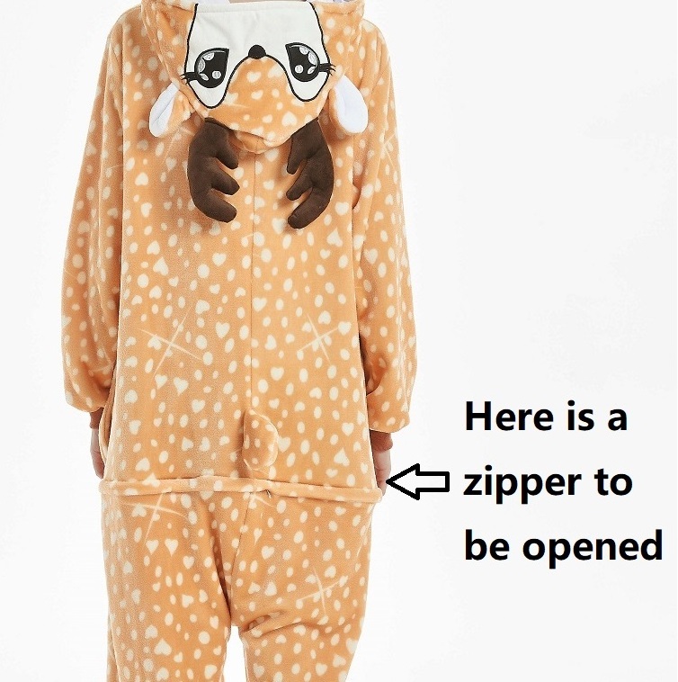 IN-STOCKED Retail Wholesale Animal Onesies Deer Cosplay Anime Costume Pajamas Halloween Cosplay Costume Cosplay Anime