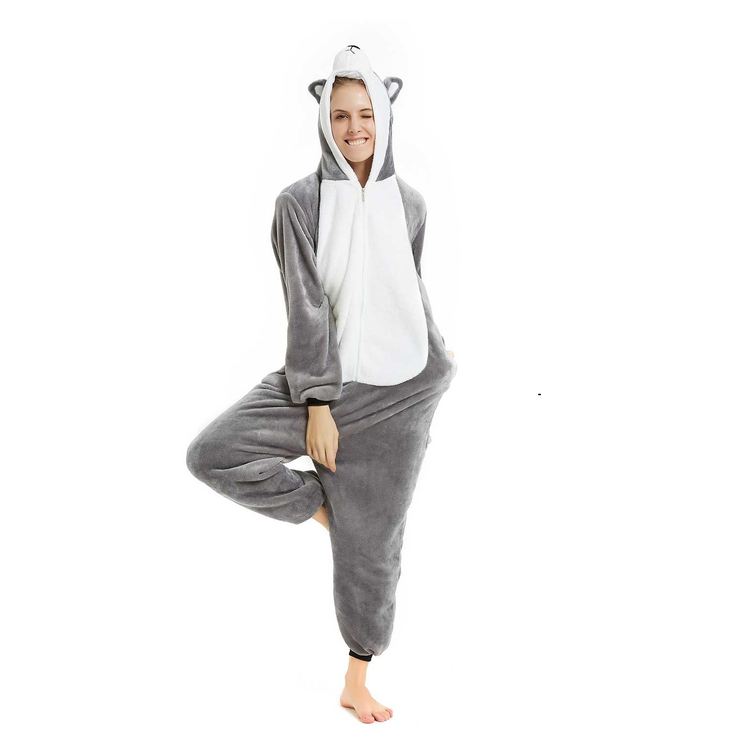 IN-STOCKED Retail Wholesale TV & Movie Costumes Anime Costume Pajamas Dog Halloween Cosplay Sleepwear Animal Onesies Bodysuit