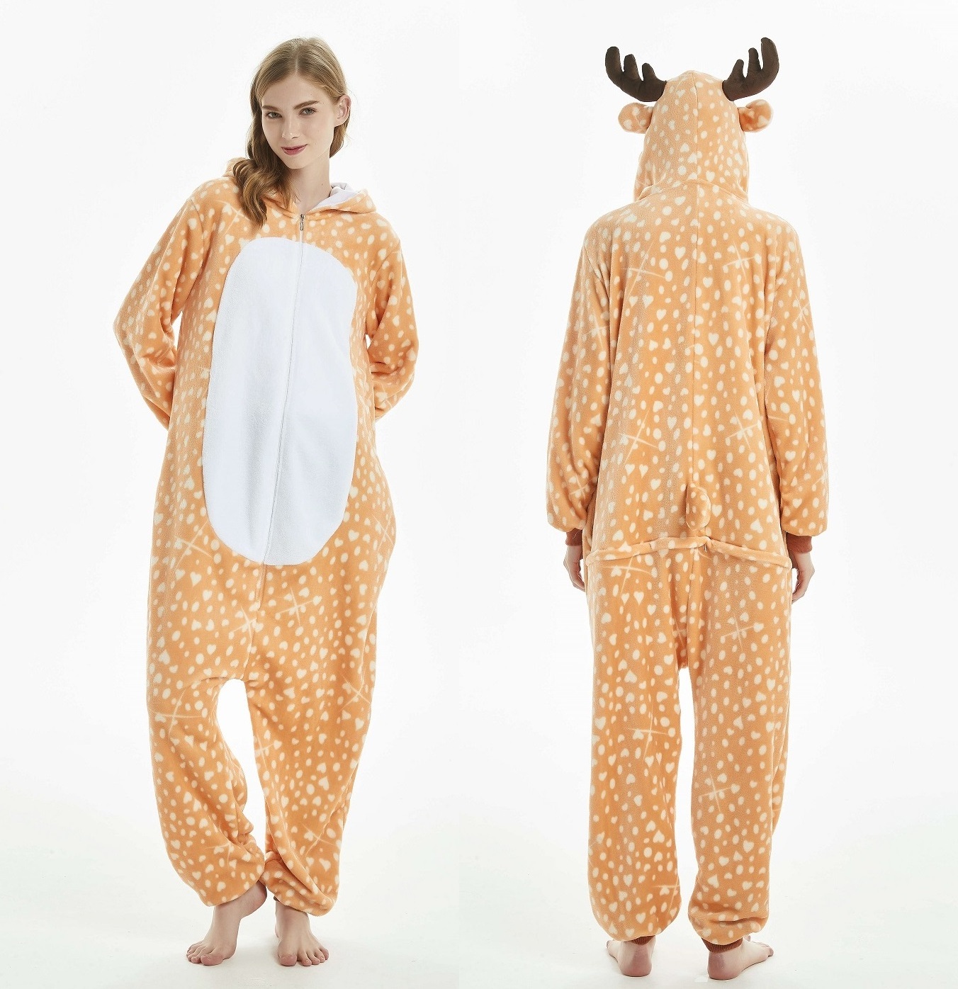 IN-STOCKED Retail Wholesale Animal Onesies Deer Cosplay Anime Costume Pajamas Halloween Cosplay Costume Cosplay Anime