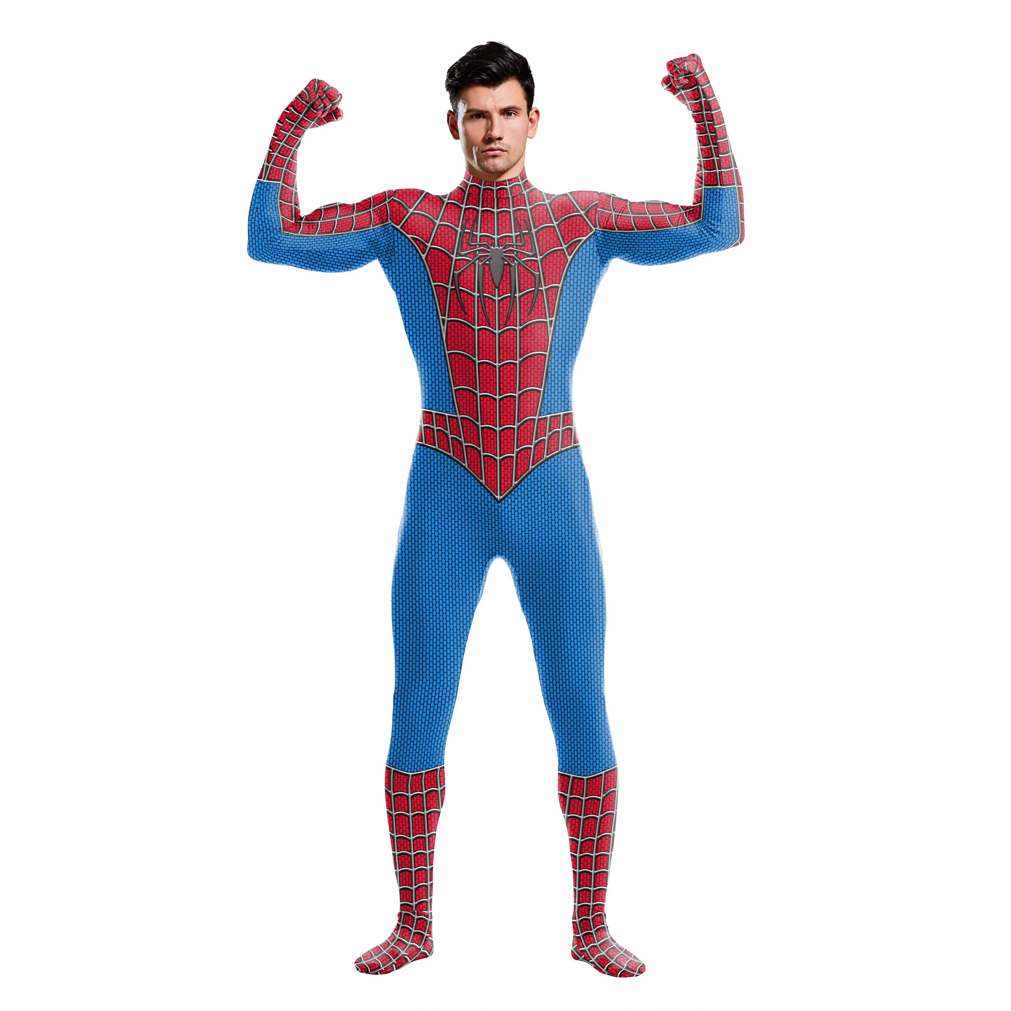 Halloween Cosplay Spider-man Aquaman Tights One-piece Jumpsuit Bat Clothes Expedition Adult Halloween Costume